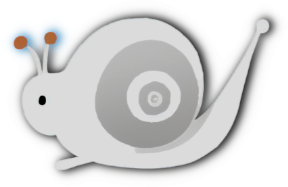 little snail and shell